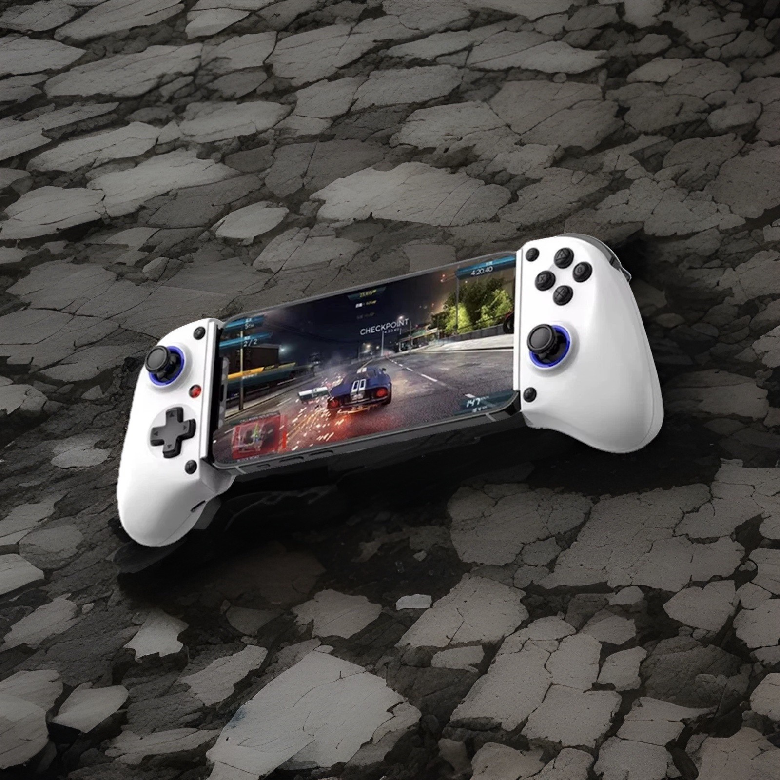 Wireless Mobile Controller for Android Apple, Hall Trigger, Black White