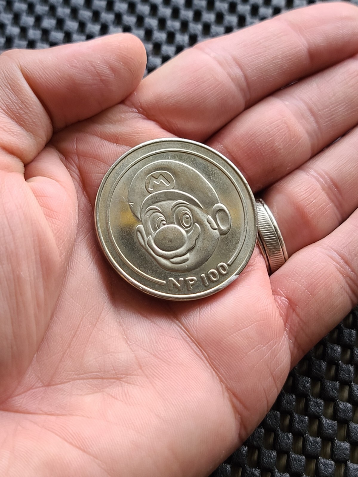 Nintendo Employee Power 100 PROTOTYPE Mario Coin Medal Rare Promo N64 SNES GBA