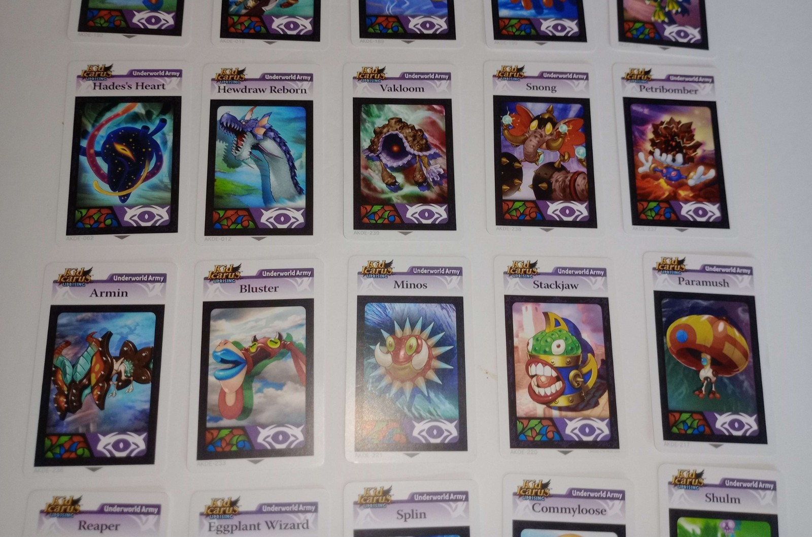 Nintendo 3DS Kid Icarus Uprising AR Cards Lot 30 Count Excellent Condition