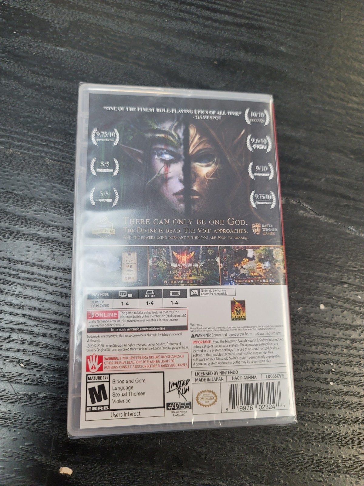 Divinity Original Sin II: Definitive Edition 2 LRG Nintendo Switch New Sealed