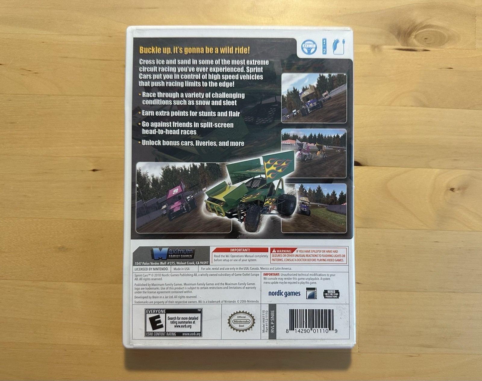 Maximum Racing: Sprint Cars – CIB – Rare Maximum Games Nintendo Wii Game
