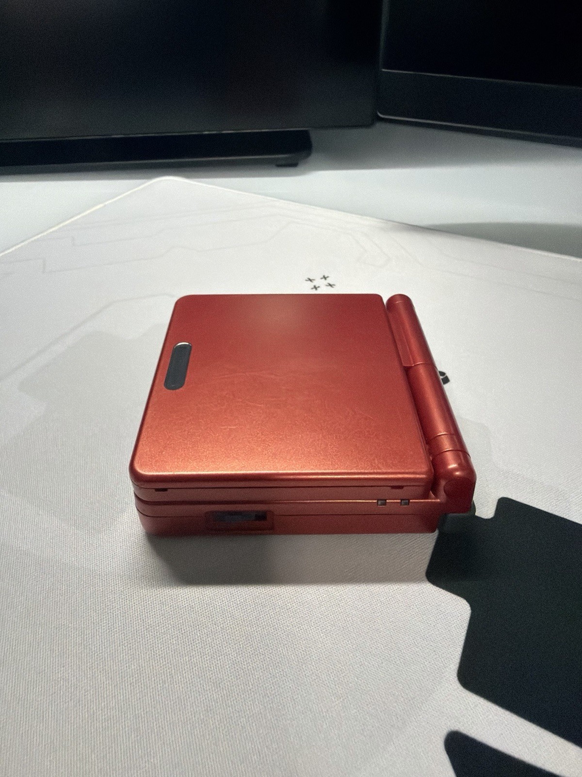 EXCELLENT Condition Flame Red Nintendo Game Boy Advance SP AGS-001