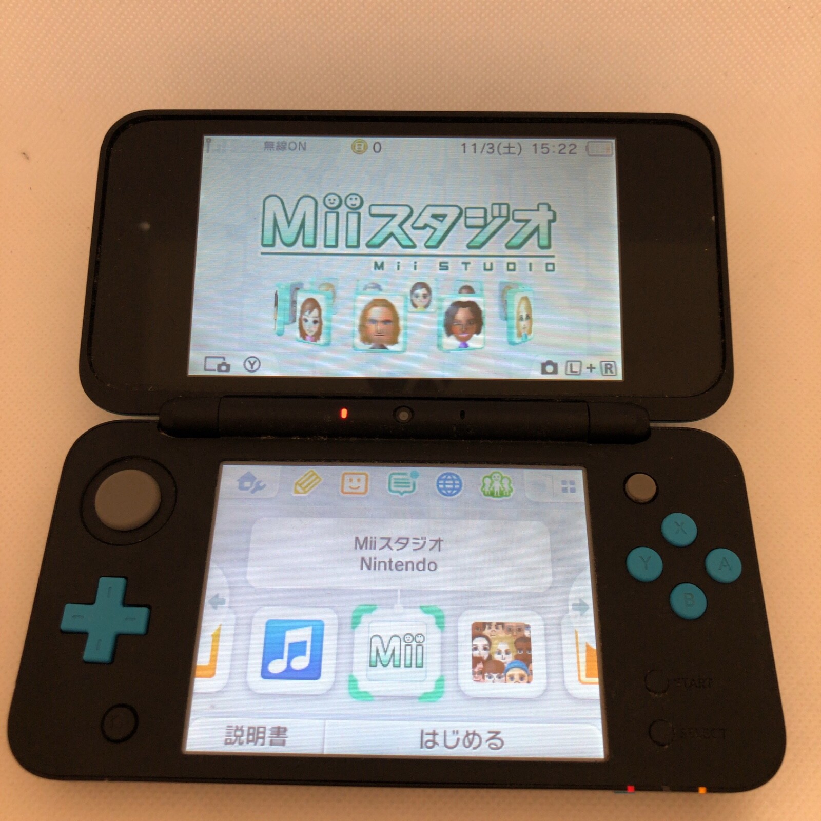 Nintendo New 2DS LL XL Turquiose Used Box #J131