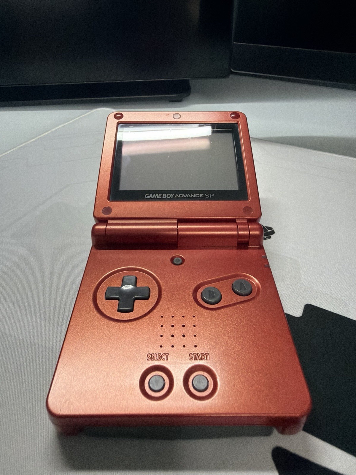 EXCELLENT Condition Flame Red Nintendo Game Boy Advance SP AGS-001