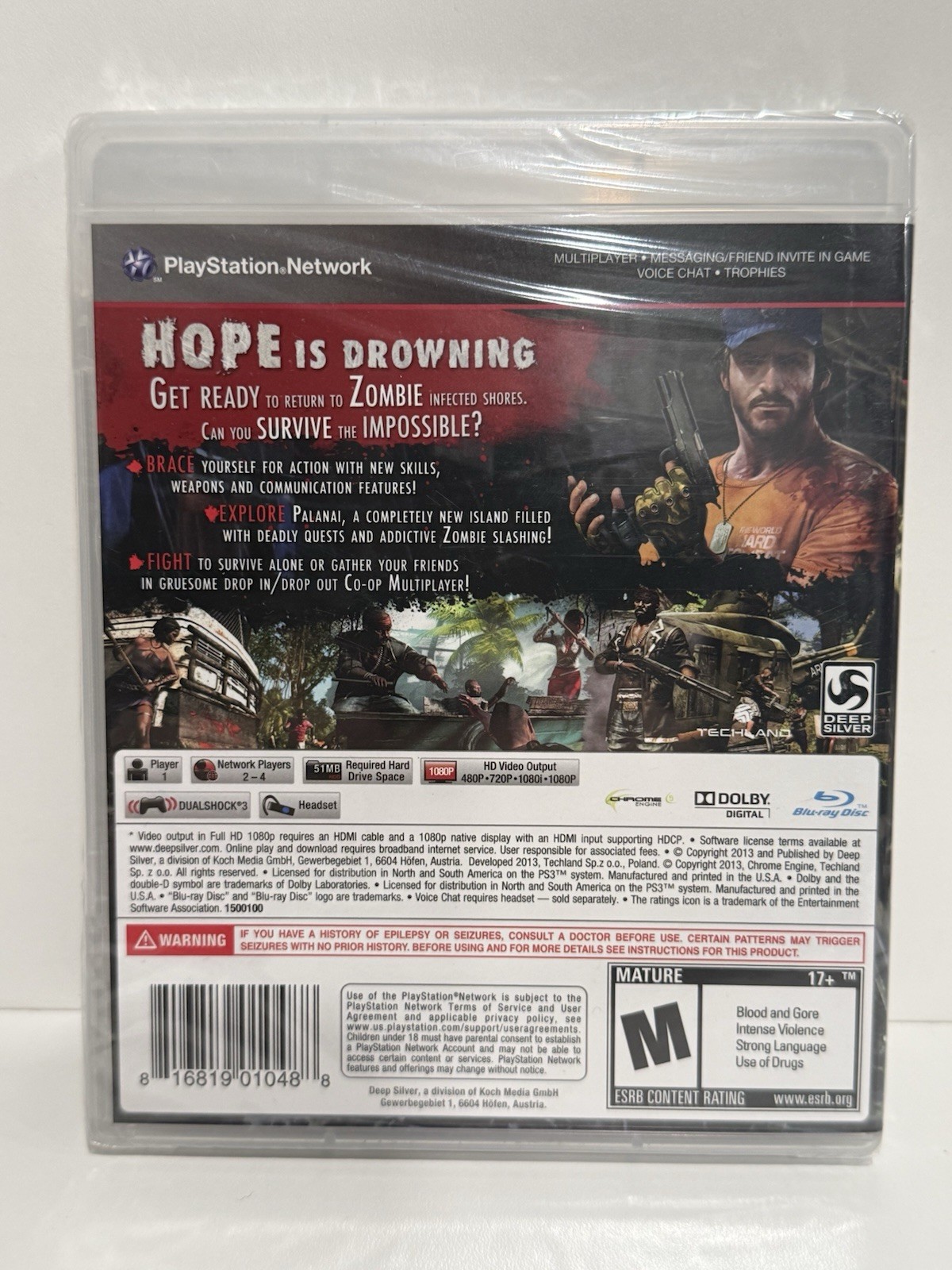Dead Island: Riptide PS3 (Brand New Factory Sealed US Version) PlayStation 3