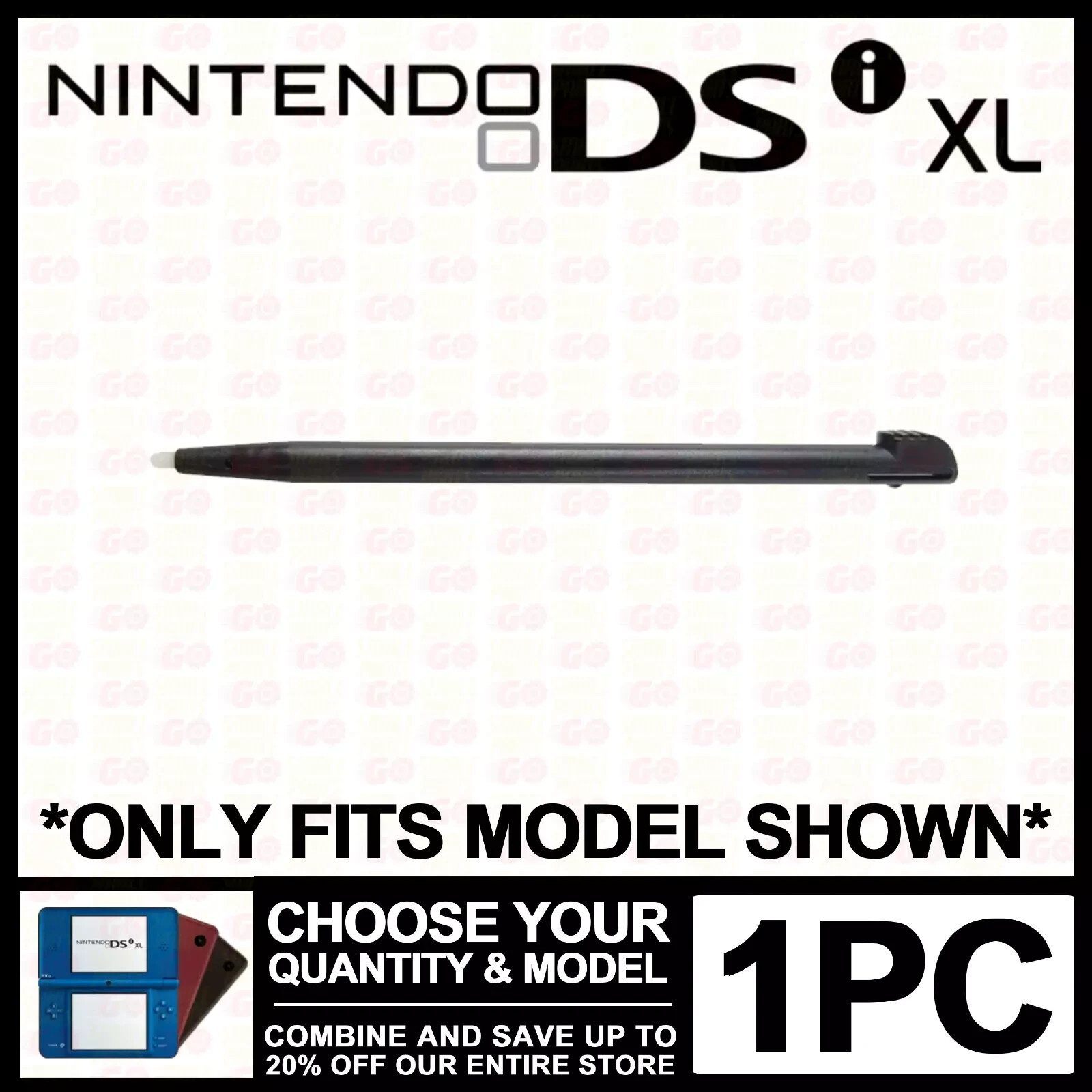 Stylus For Nintendo DSi XL Black Plastic Pen Replacement “DSi XL” NDSiXL