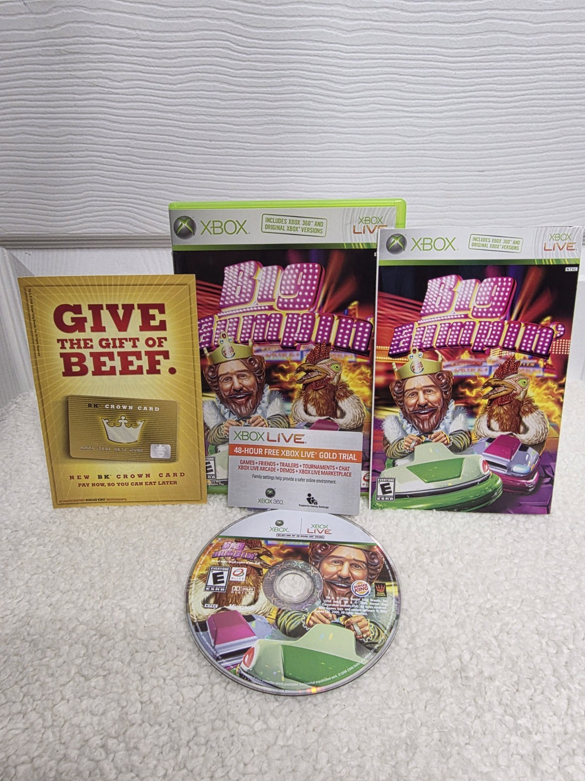 Big Bumpin (Microsoft Xbox 360, 2006) Burger King Promo Game CIB TESTED VG Cond.