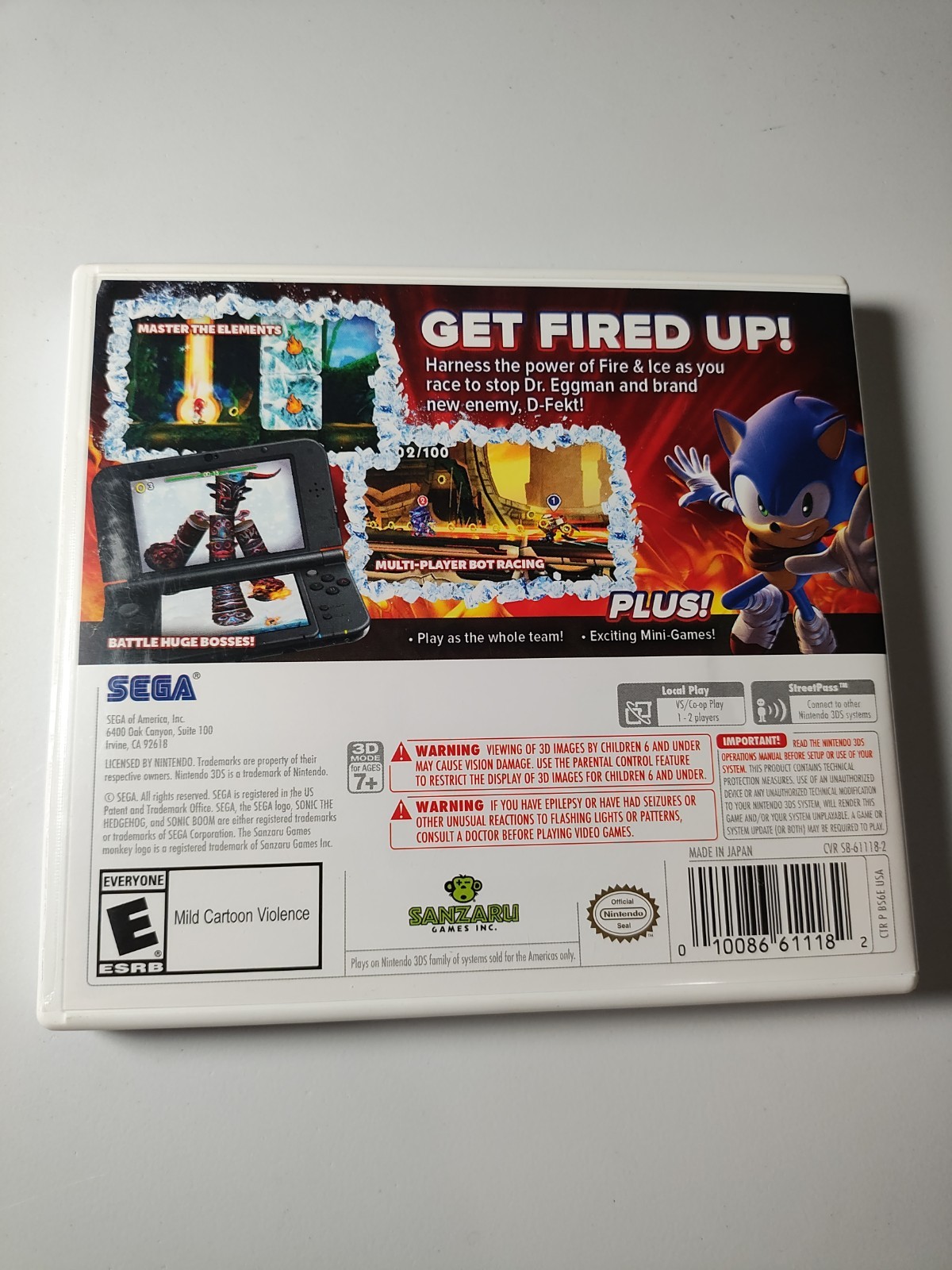 Sonic Boom: Fire & Ice – Nintendo 3DS — TESTED