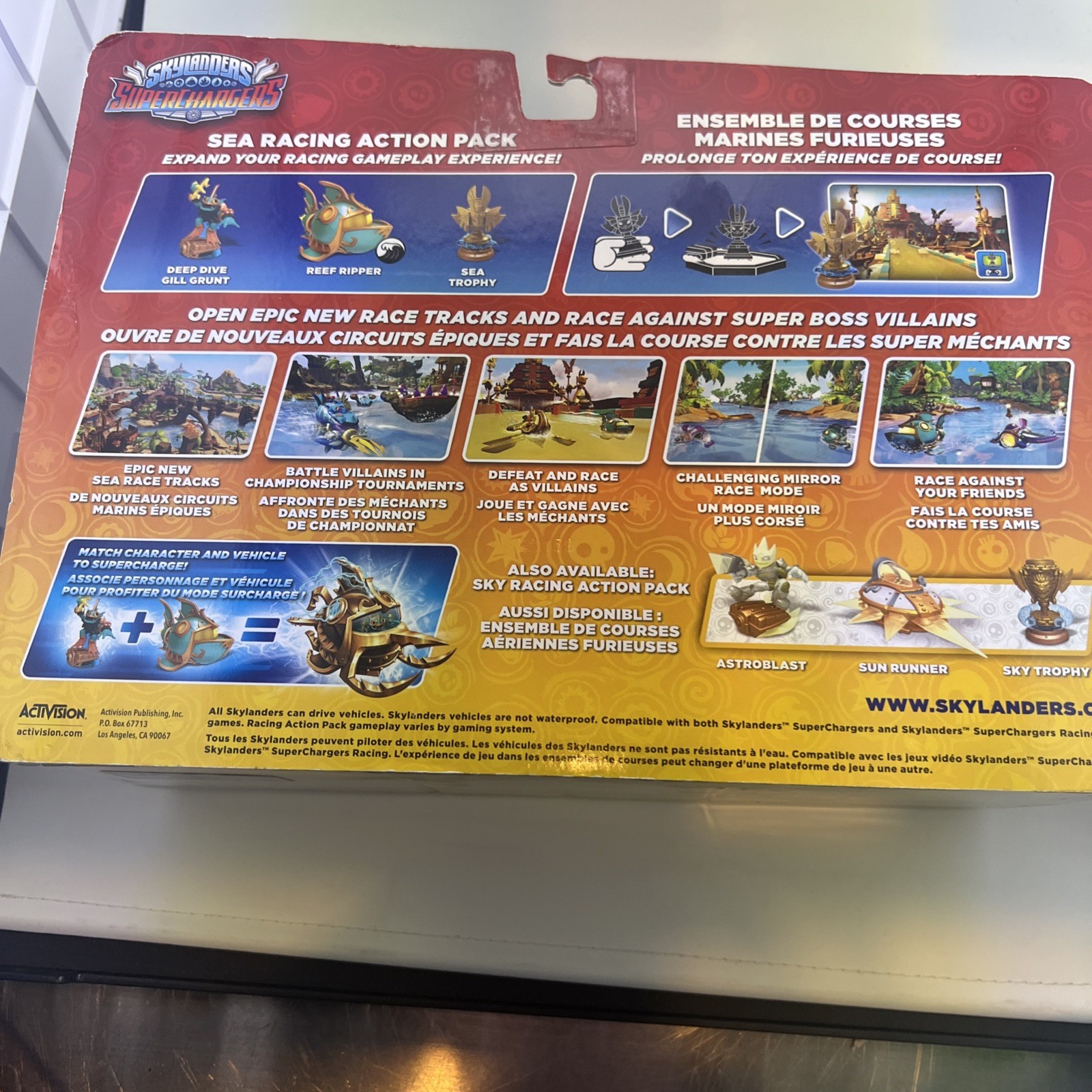 Skylander Superchargers Sea Racing Action Pack Gill Grunt Reef Ripper 2015 NIB