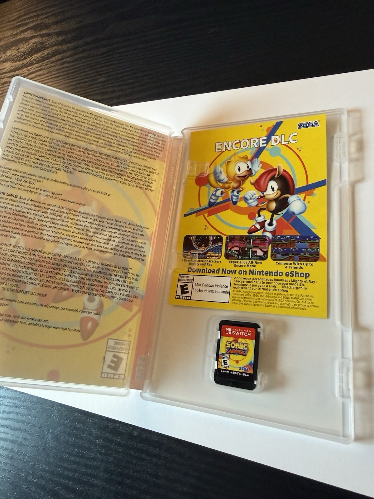 Sonic Mania Nintendo Switch CIB Tested And Working