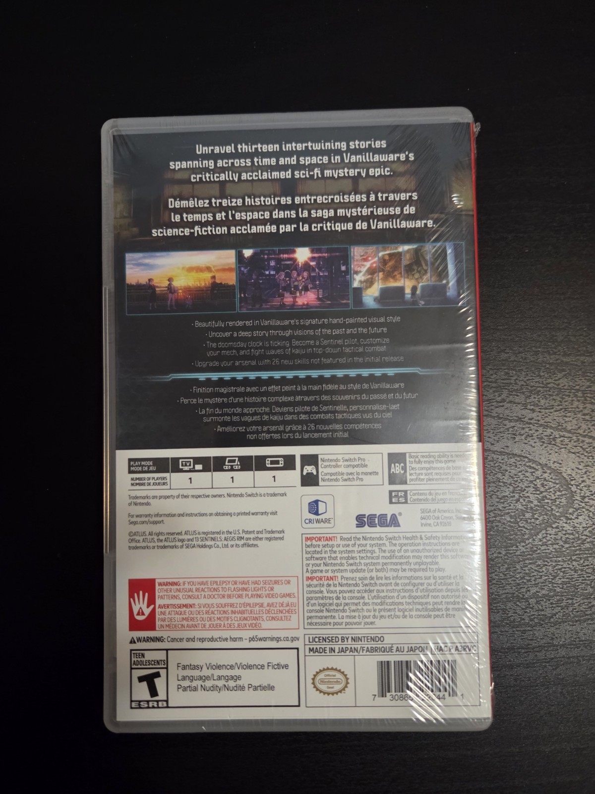 Nintendo Switch games (Sealed 13 Sentinels, SMT 5, Catherine, Atelier Ryza)