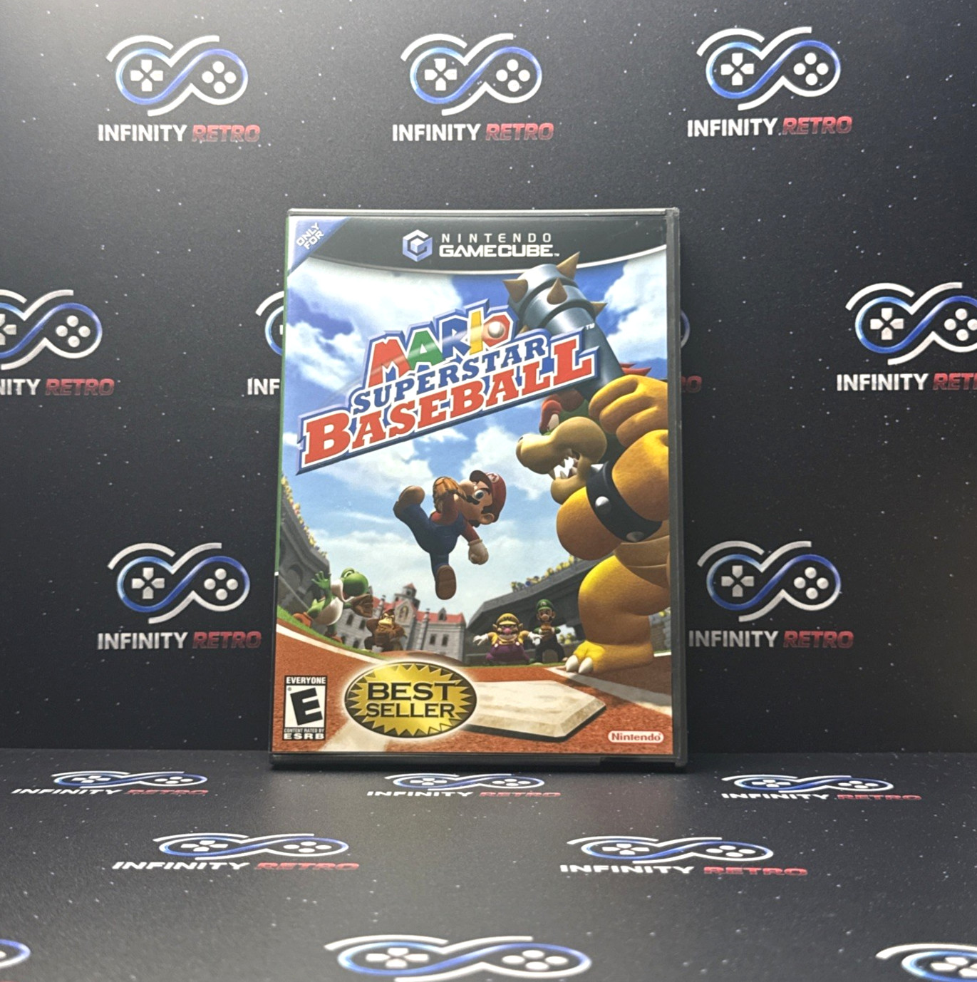 Mario Superstar Baseball Nintendo GameCube CIB Refurbished Tested Free Shipping