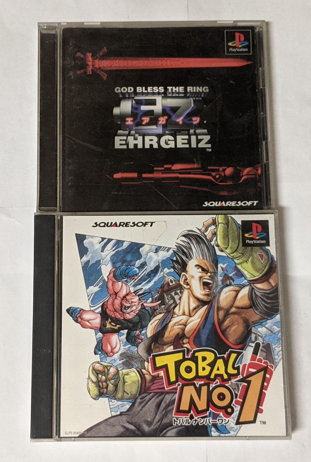PlayStation 1 Japanese Lot of 2 – Ehrgeiz & Tobal no. 1 – DVcx41