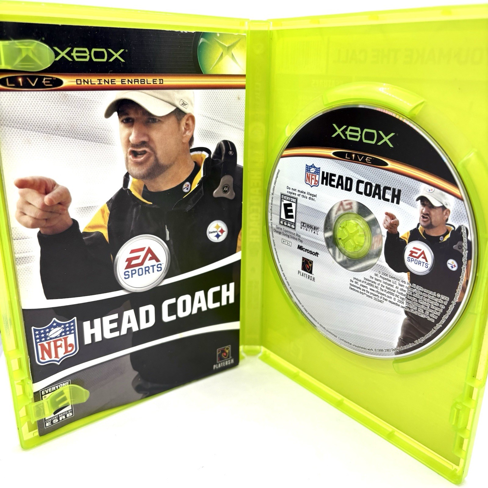 Xbox NFL Head Coach Microsoft Xbox 2006 Featuring ESPN EA Sports Tested