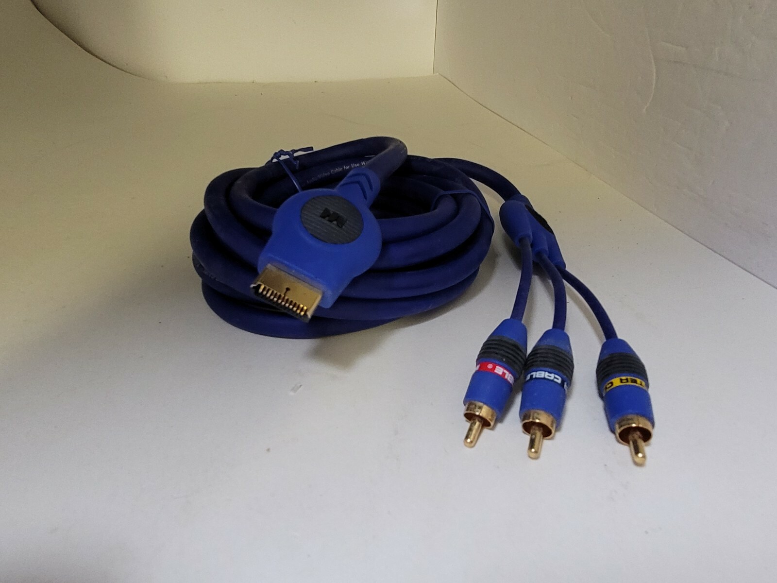 NEW Monster Audio Video composite AV Cable for Playstation 1,2,3 PS2 PS3 ###