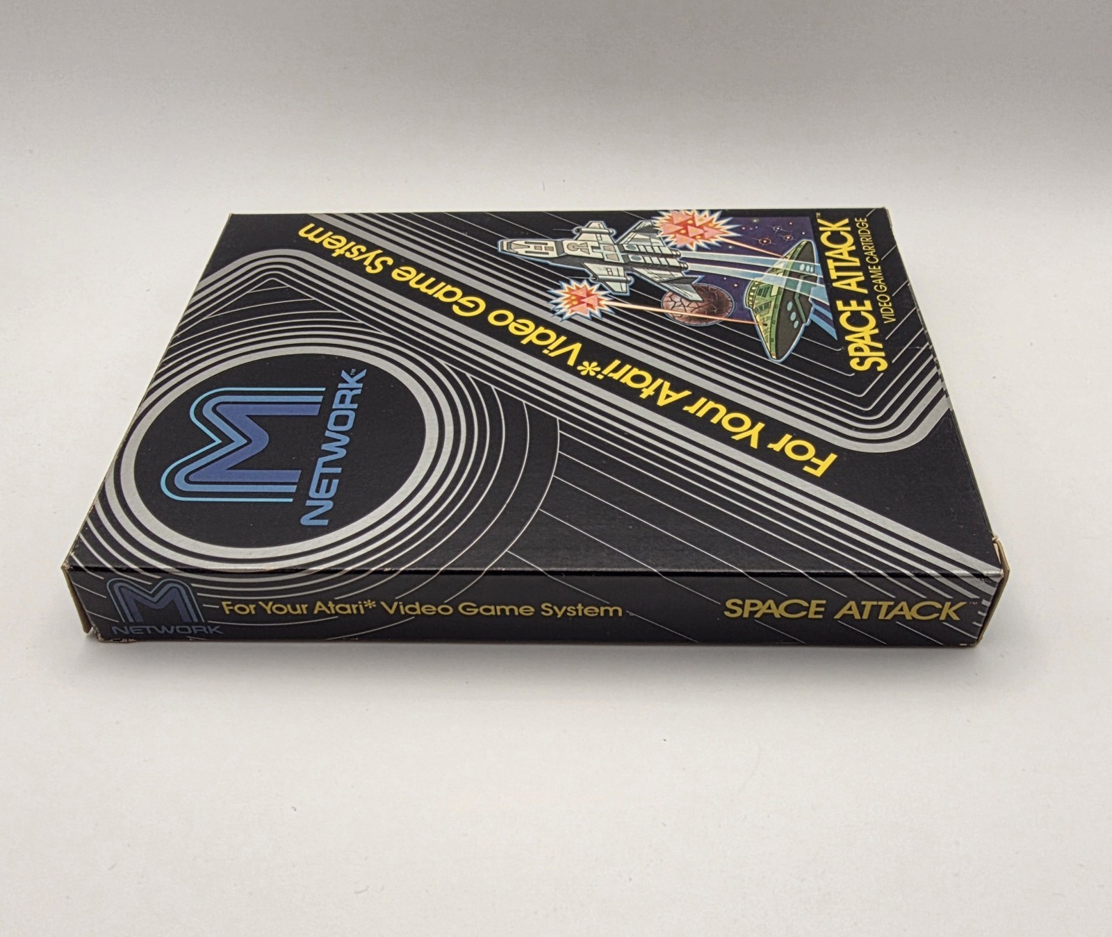 Atari 2600 Video Game Space Jockey Vidtec Space Attack Network CIB 1982