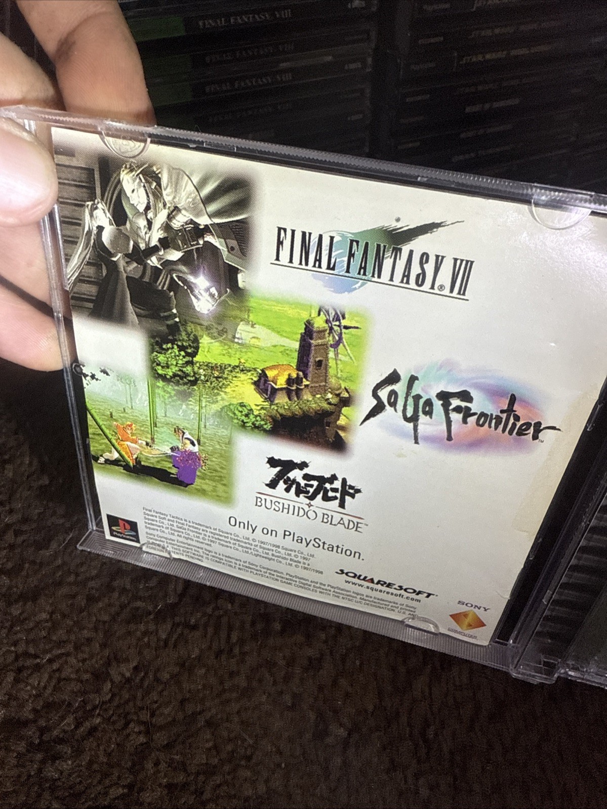 Final Fantasy Tactics PS1 PlayStation 1 Complete Manual Near MINT condition Disc