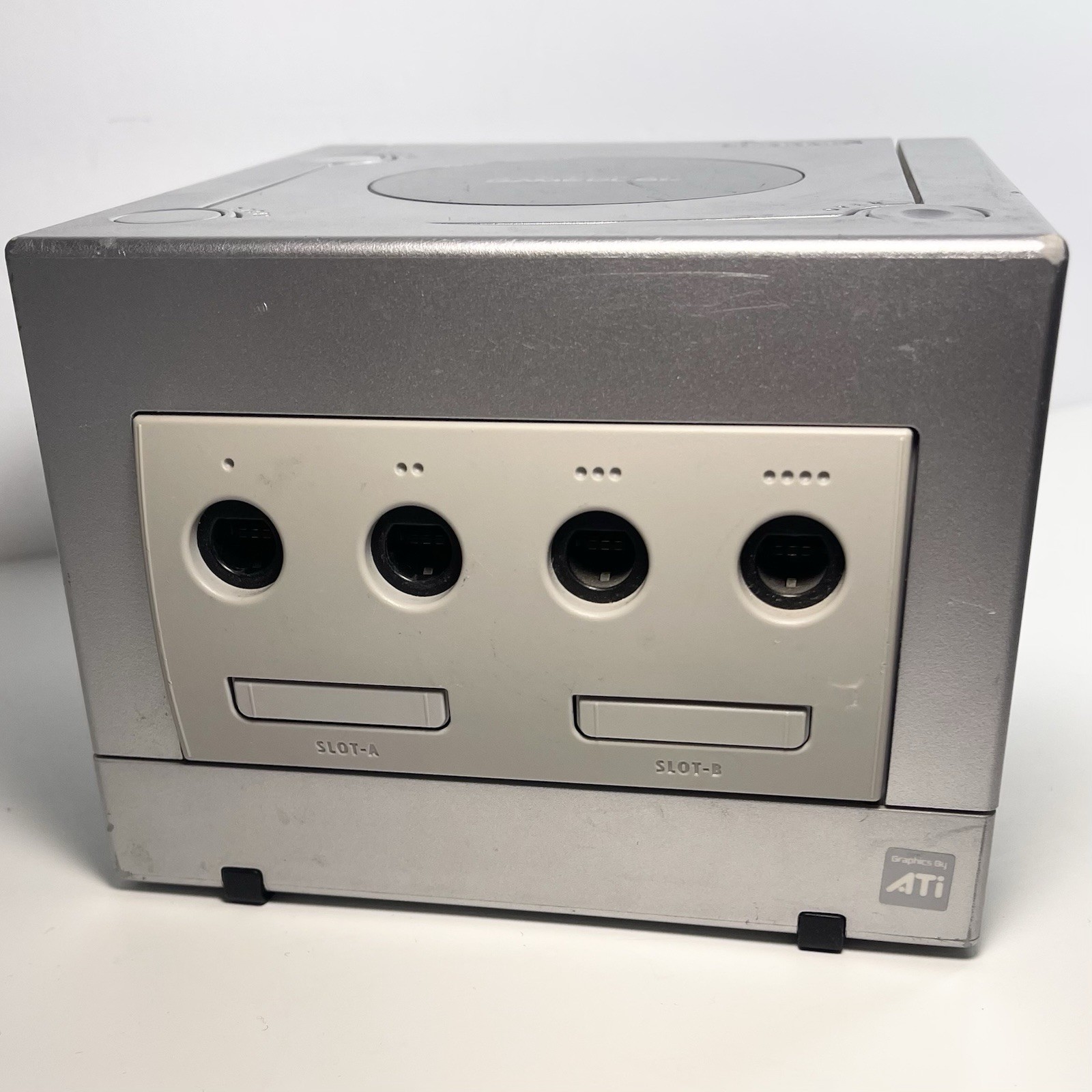 Nintendo GameCube Console Bundle Tested/Working Silver DOL-001 Controller, Cords