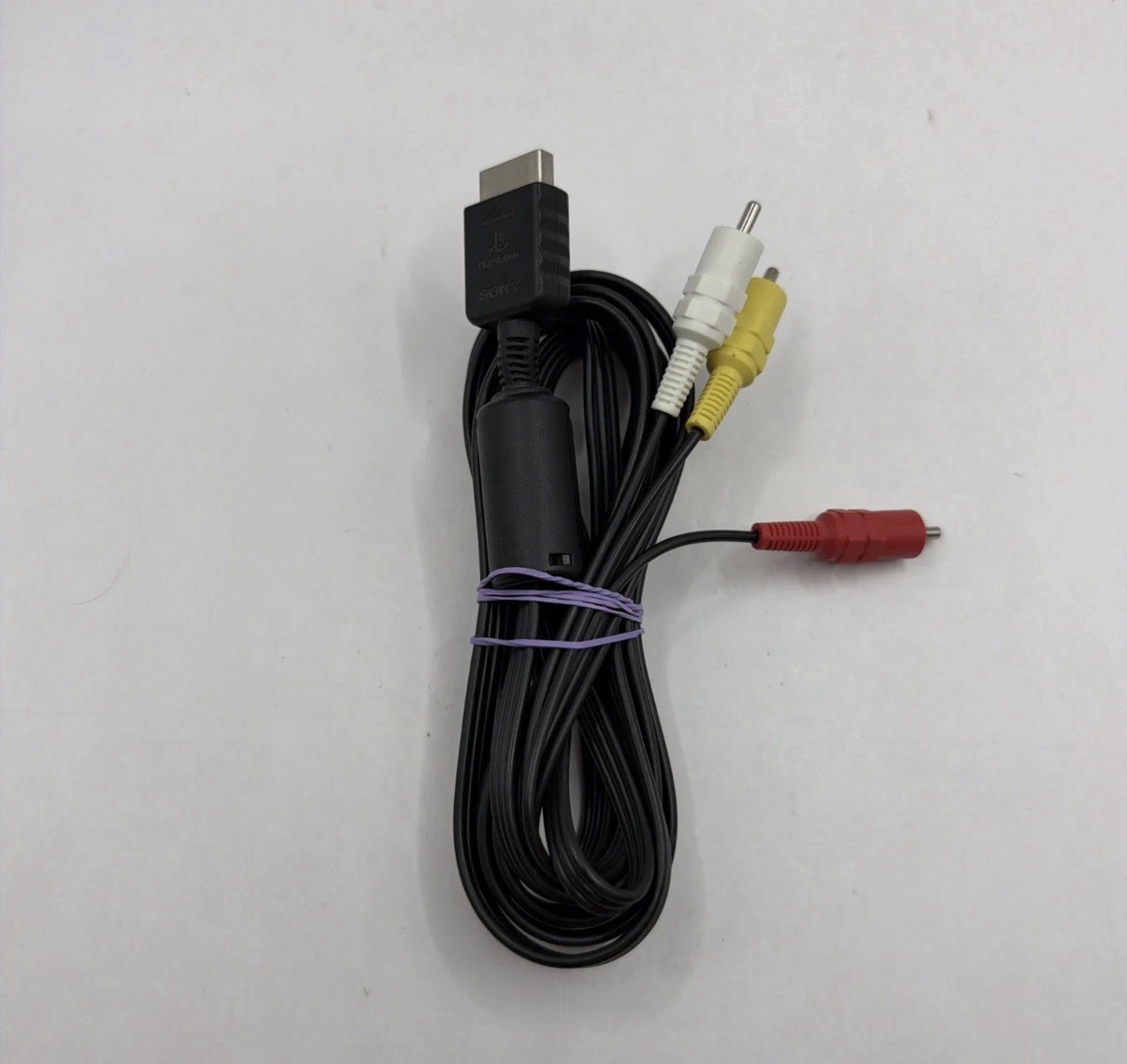 Genuine Original Sony PlayStation PS1 PS2 PS3 AV Audio Video Cable RCA Component
