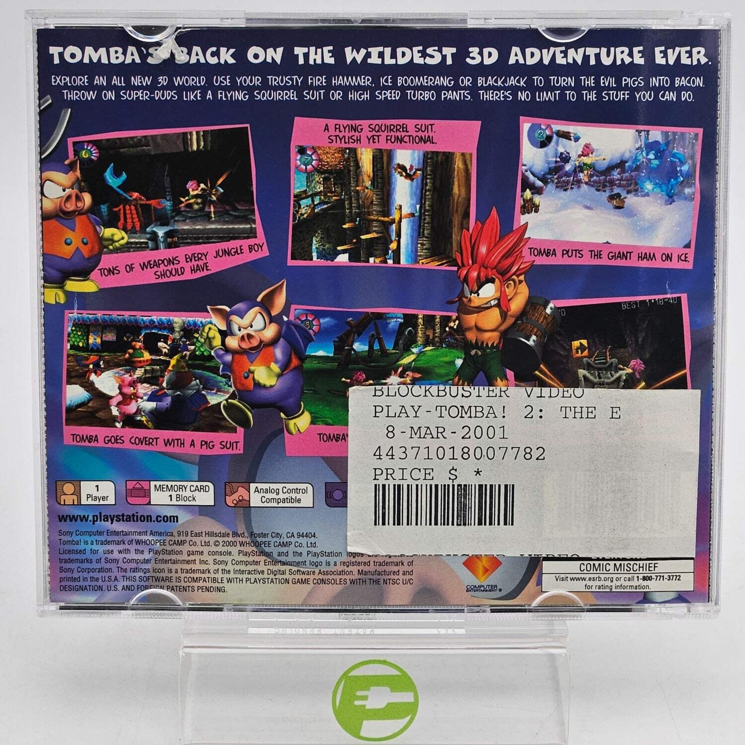 Tomba 2 The Evil Swine Return (Sony PlayStation 1 PS1, 1999)