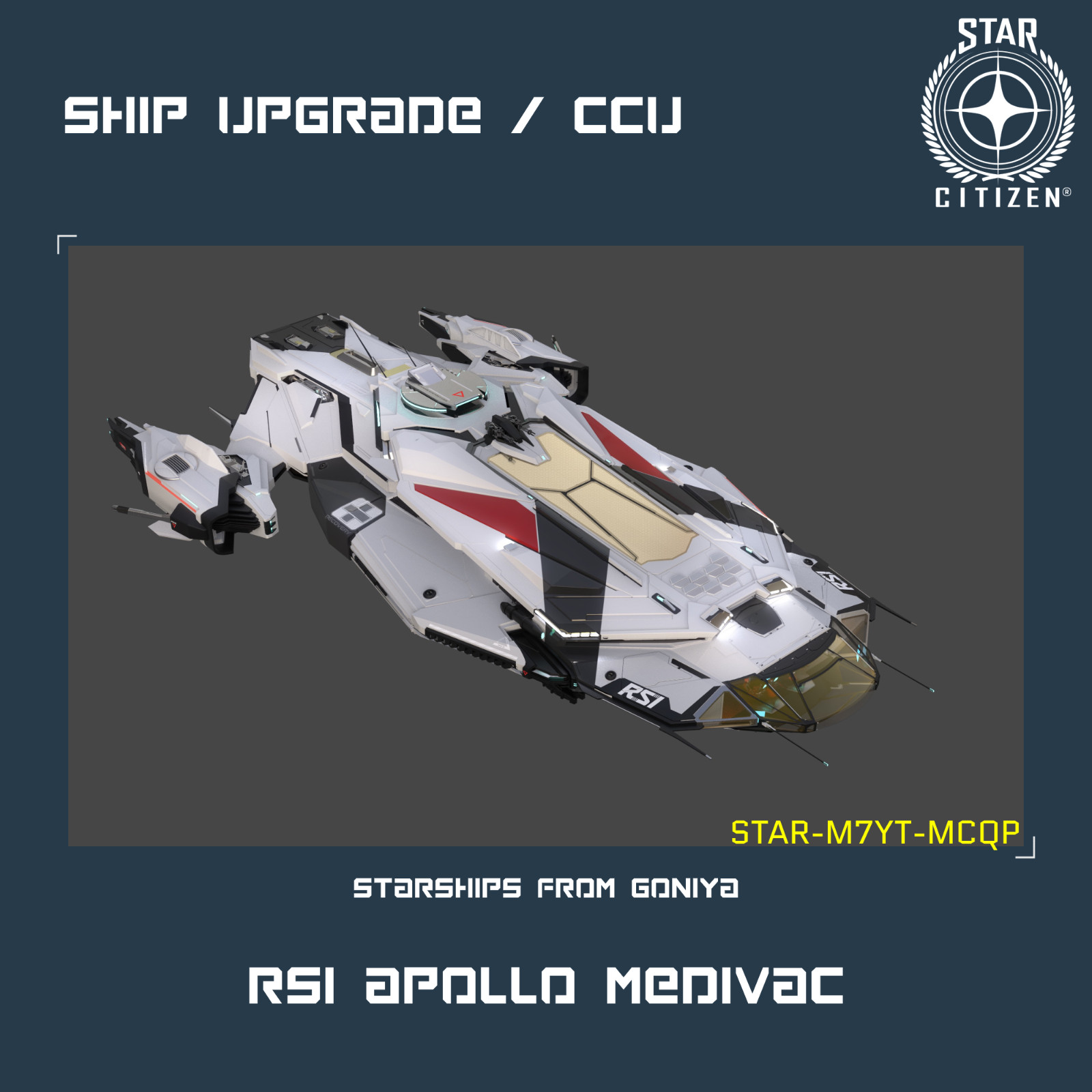 STAR CITIZEN – RSI APOLLO MEDIVAC UPGRADE – (CCU)