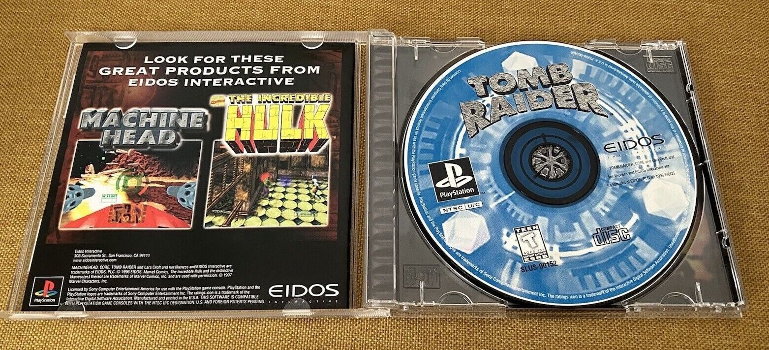 Tomb Raider (SONY PlayStation 1, PS1) Indiana Jones COMPLETE NEW PRISTINE MINT