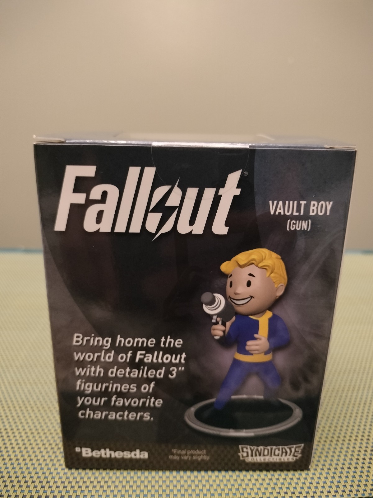 Fallout Vault Boy (Gun) 3″ Mini Figure Syndicate Collectibles Series 1 – NEW NIB