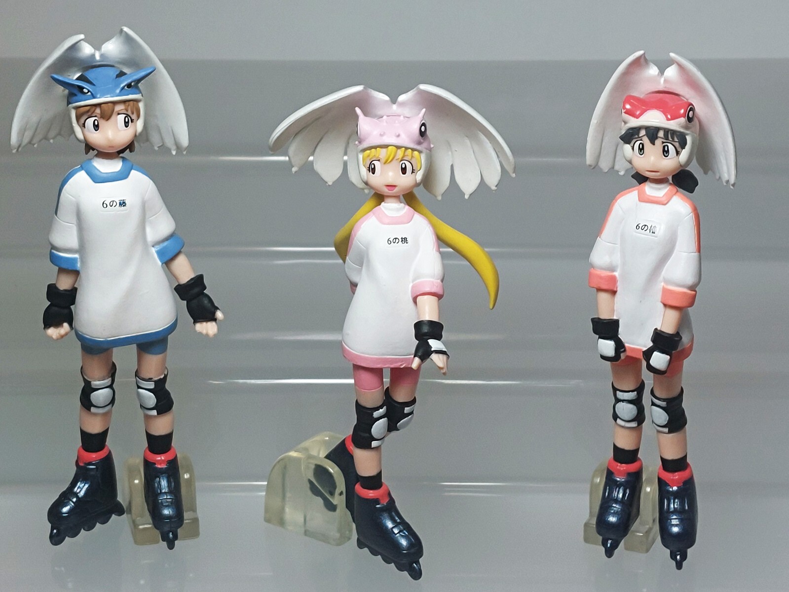 HGIF Alien Nine 9 Kasumi Kumi Yuri Figure Set Gashapon Bandai 2002 G09 4.2-4.6in
