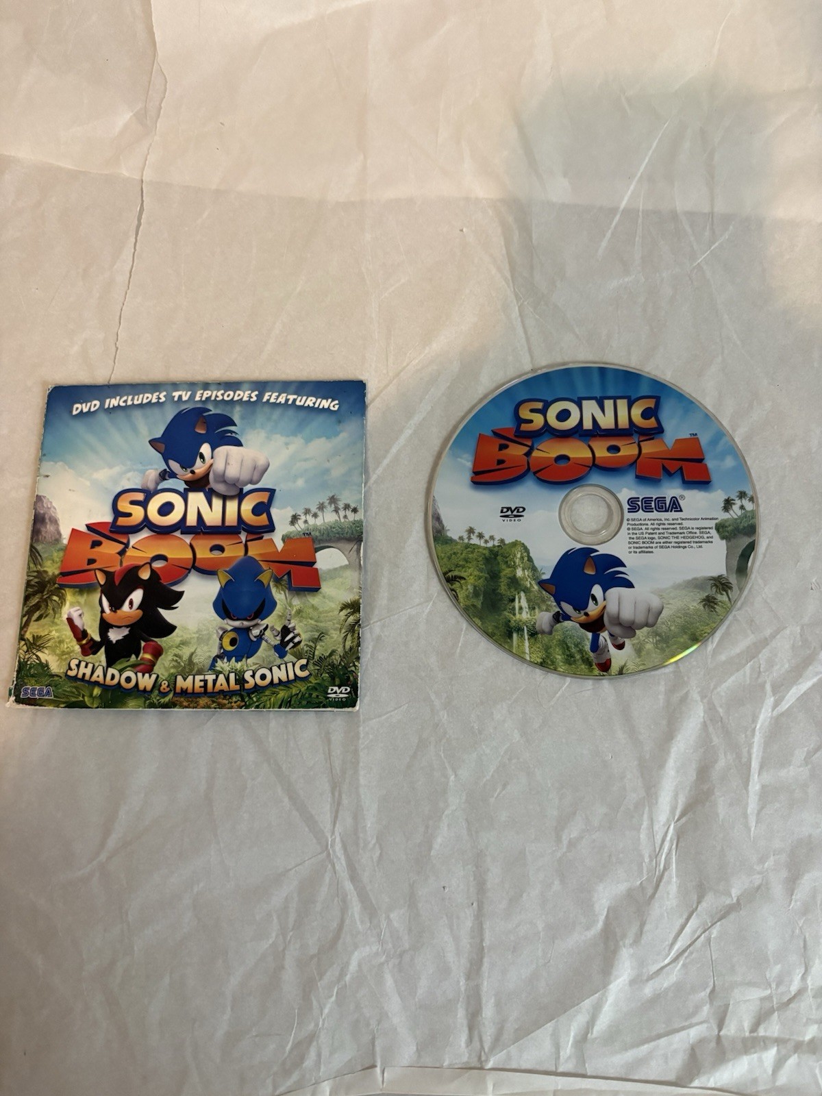 Sega Sonic Boom DVD Shadow & Metal Sonic