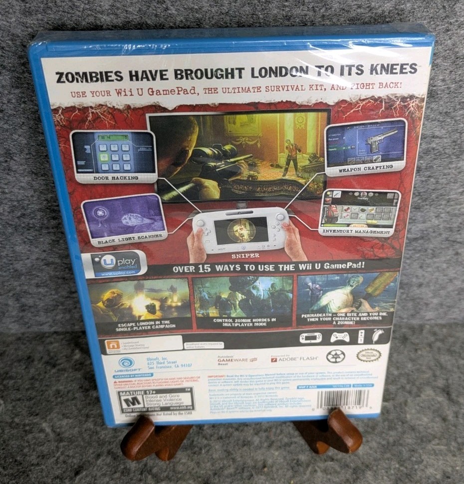 ZombiU Wii U Brand New Factory Sealed Ubisoft Survival Horror Game 2012