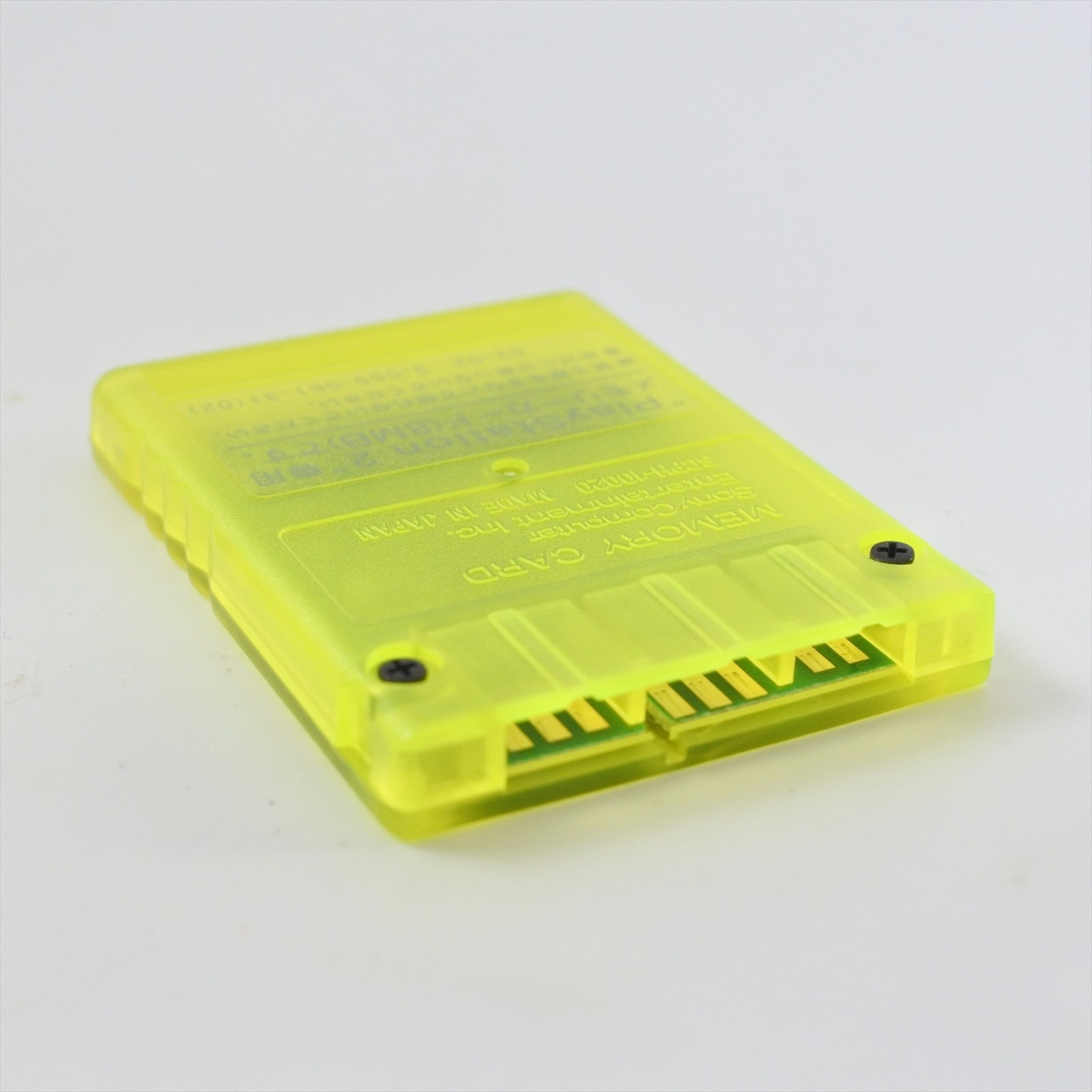 PS2 Memory Card LEMON YELLOW 8MB Playstation 2 SONY Official Mde in JAPAN 2344