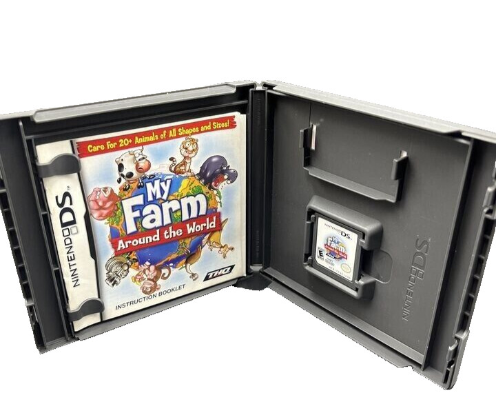 My Farm Around the World (Nintendo DS, 2008) Cleaned, Tested, Complete in Box