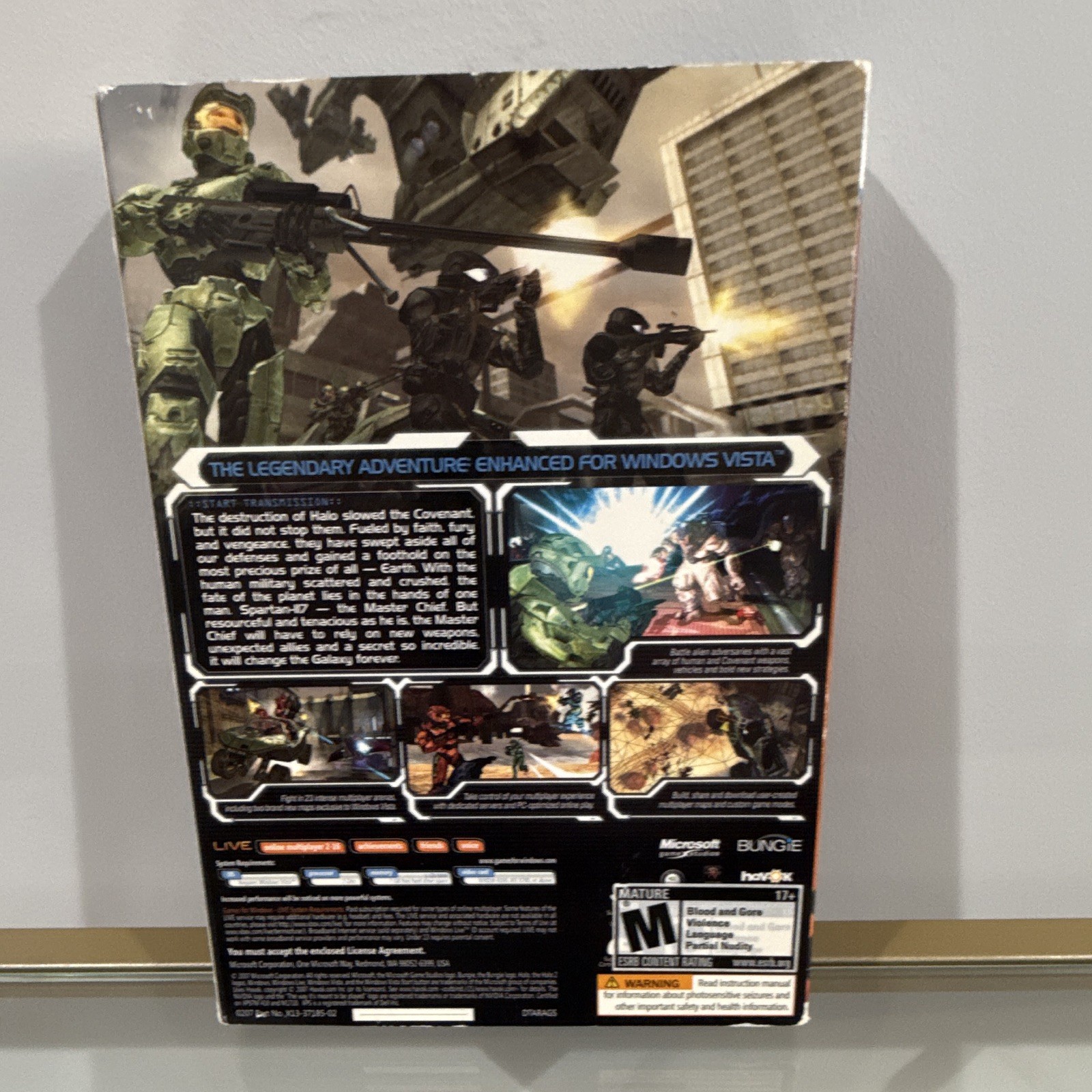 Microsoft Halo 2 PC DVD Manual Included Multiplayer Online M Shooter Halo Series