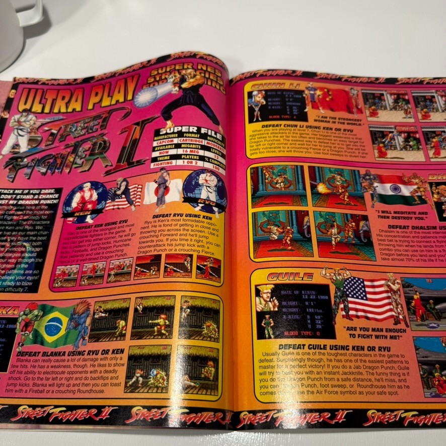 Super NES Buyer’s Guide November 1992 Street Fighter II VTG