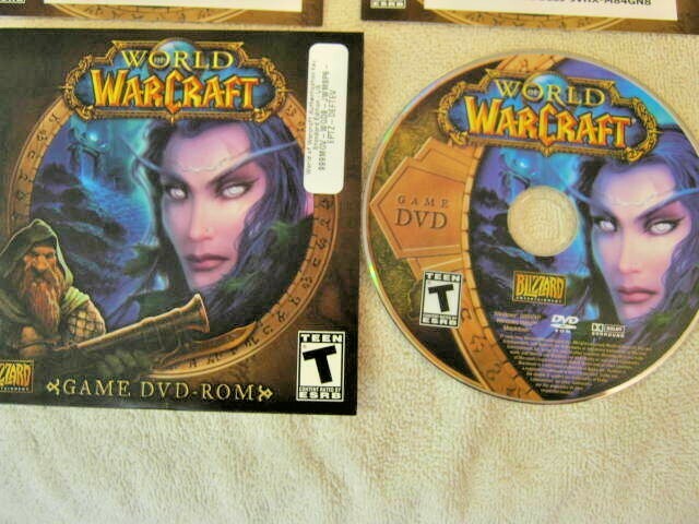 World of Warcraft (Windows/Mac, 2004) With Manual, keys, product catalogs