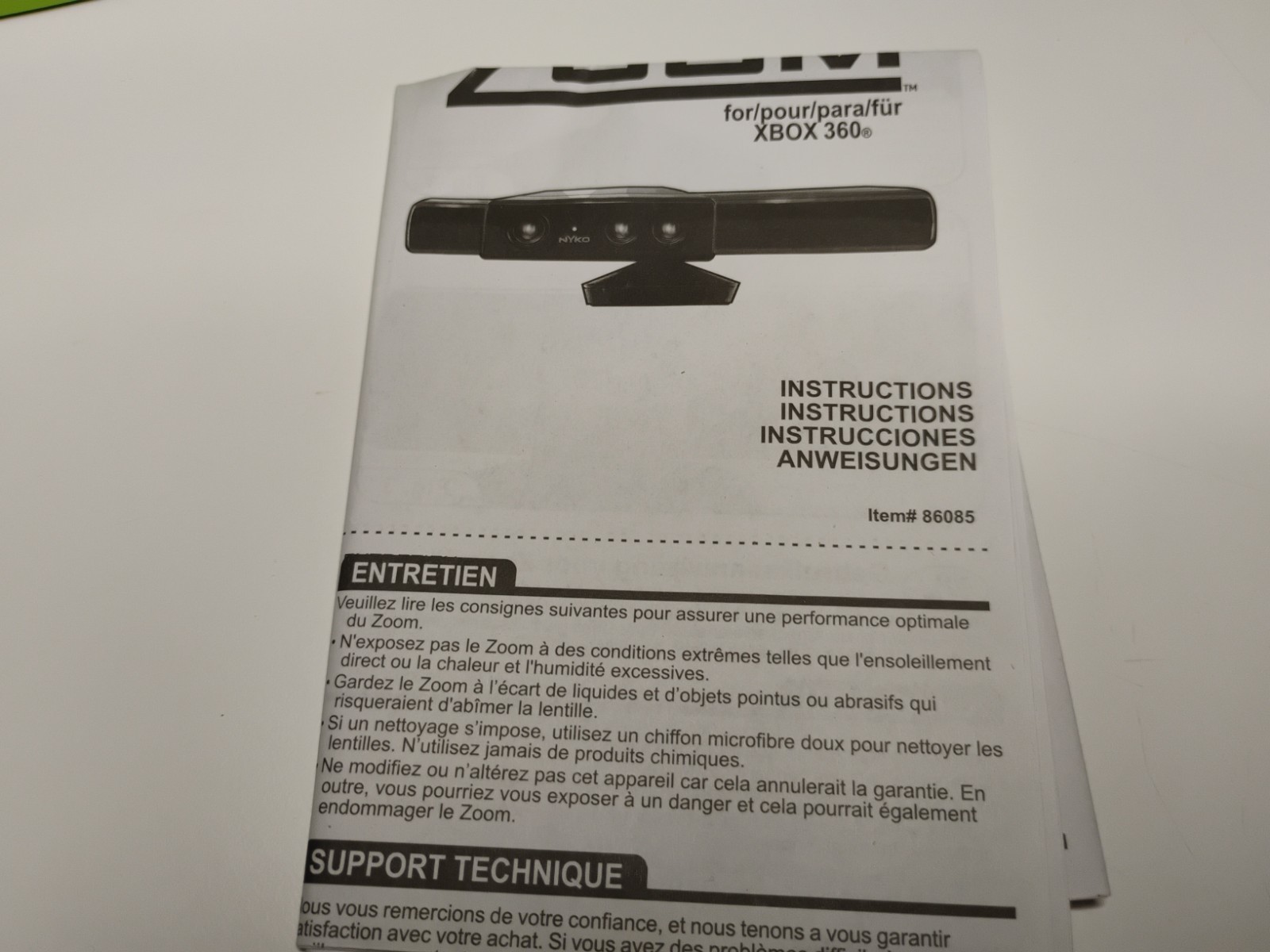 Nyko Kinect Sensor Zoom For Small Rooms Microsoft Xbox 360