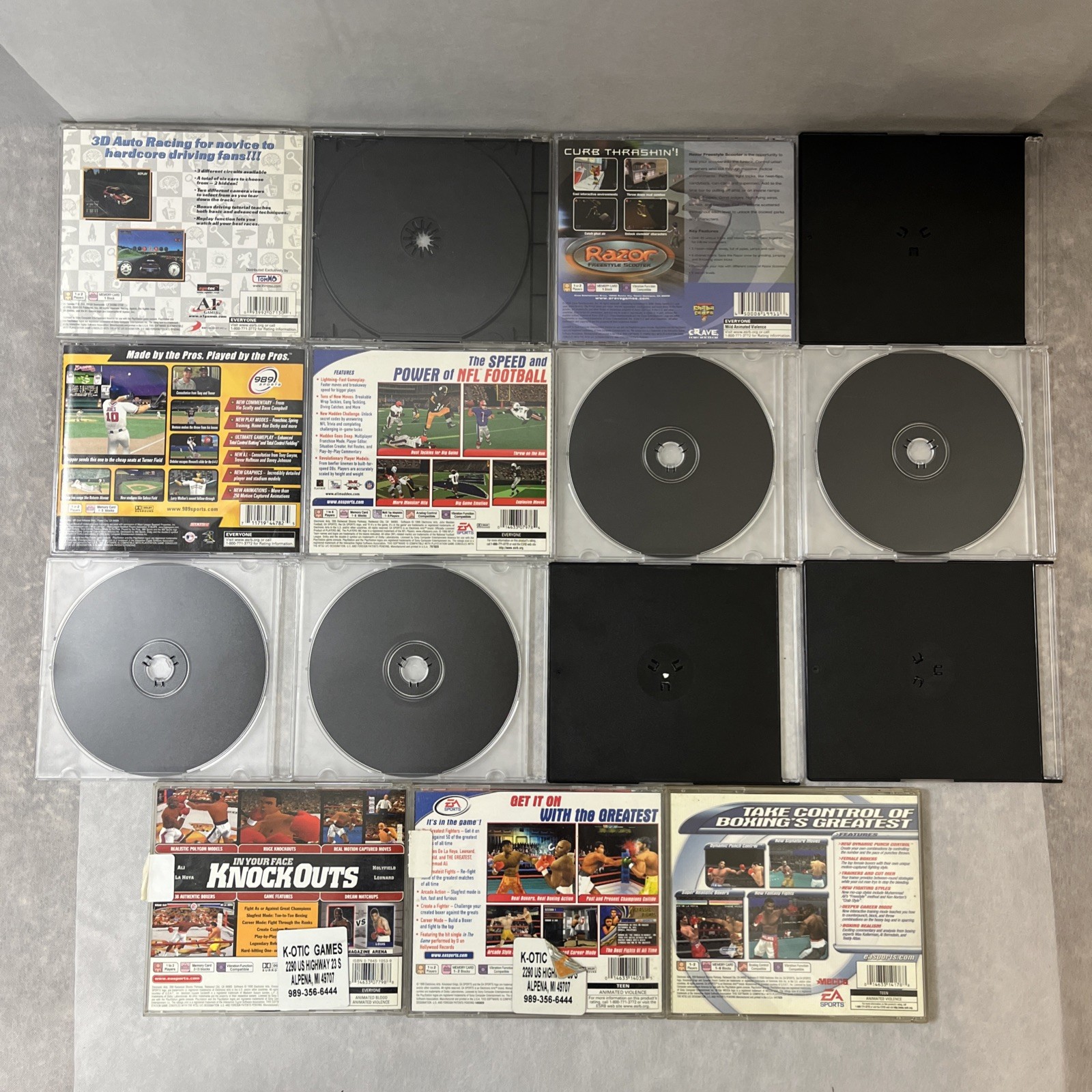 Big Bulk Lot of 15 Sony Playstation 1 PS1 Games – War, RPG, FPS, Sports UNTESTED