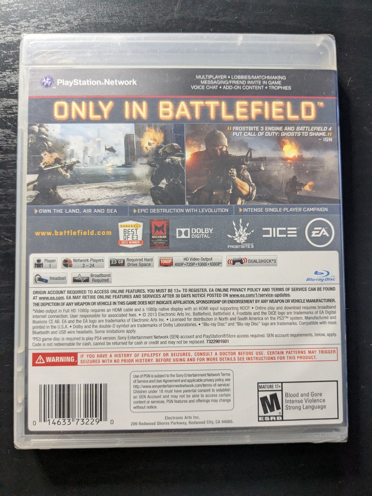 *New & Factory Sealed* Battlefield 4 – Playstation 3 PS3