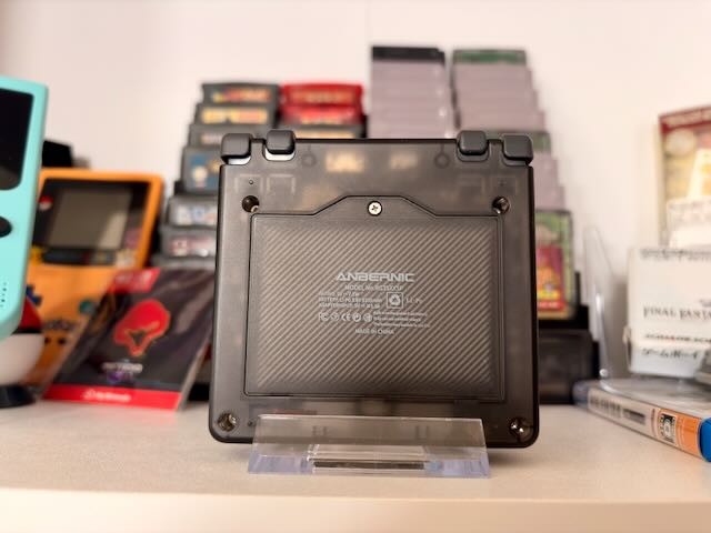 Anbernic RG35XX SP Retro Clamshell Handheld Game Console Black Trasnparent