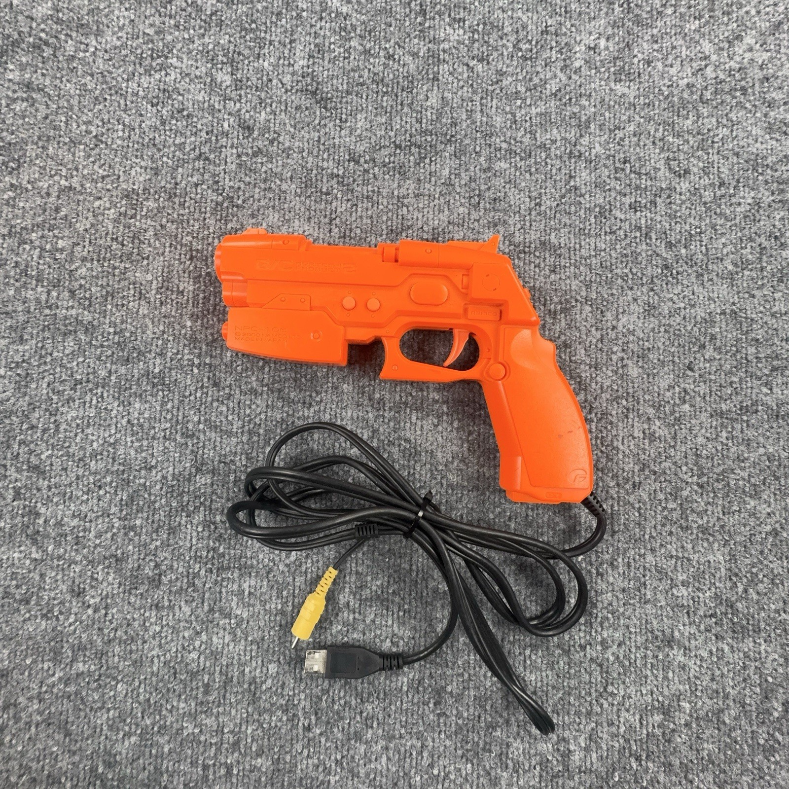 Namco NPC-106 Orange Wired Light Gun Controller for Console (2000)