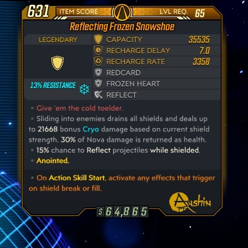 PC/PS4&5/XBOX Borderlands 3 -Cryo Shatter Amara- Rest Assured – Level 72 10 Item