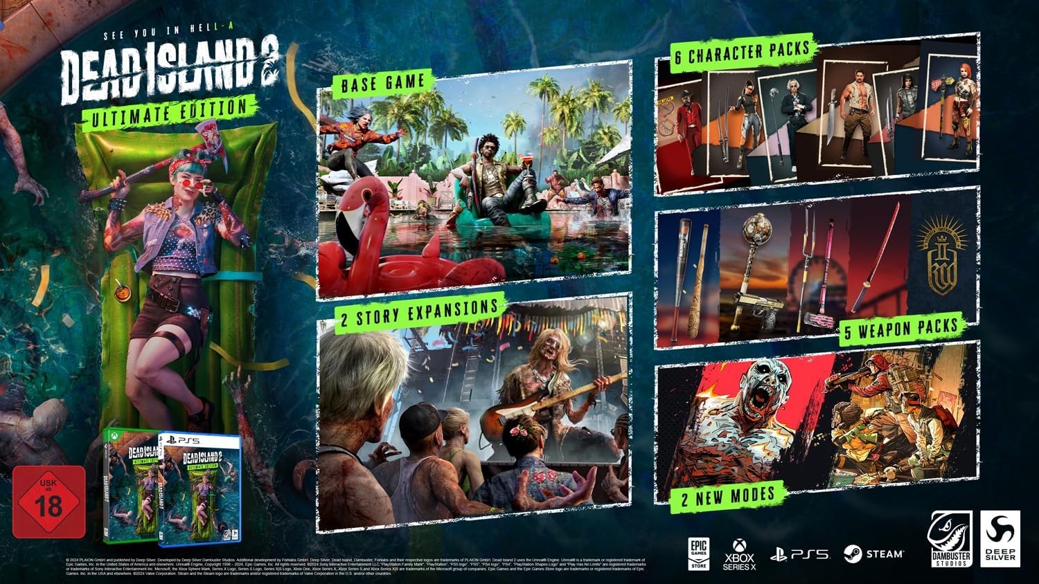 Dead Island 2 Ultimate Edition (PlayStation 5) (Sony Playstation 5) (UK IMPORT)
