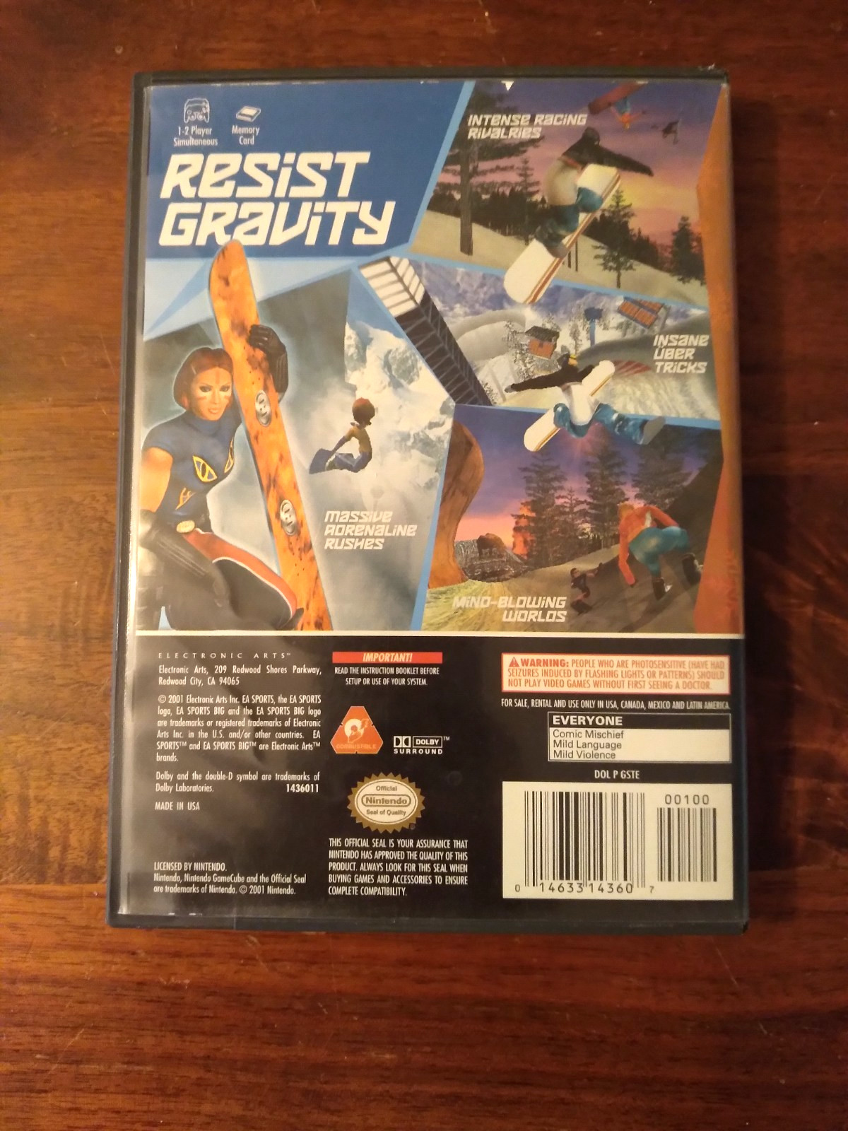 ssx tricky Nintendo Gamecube no disc