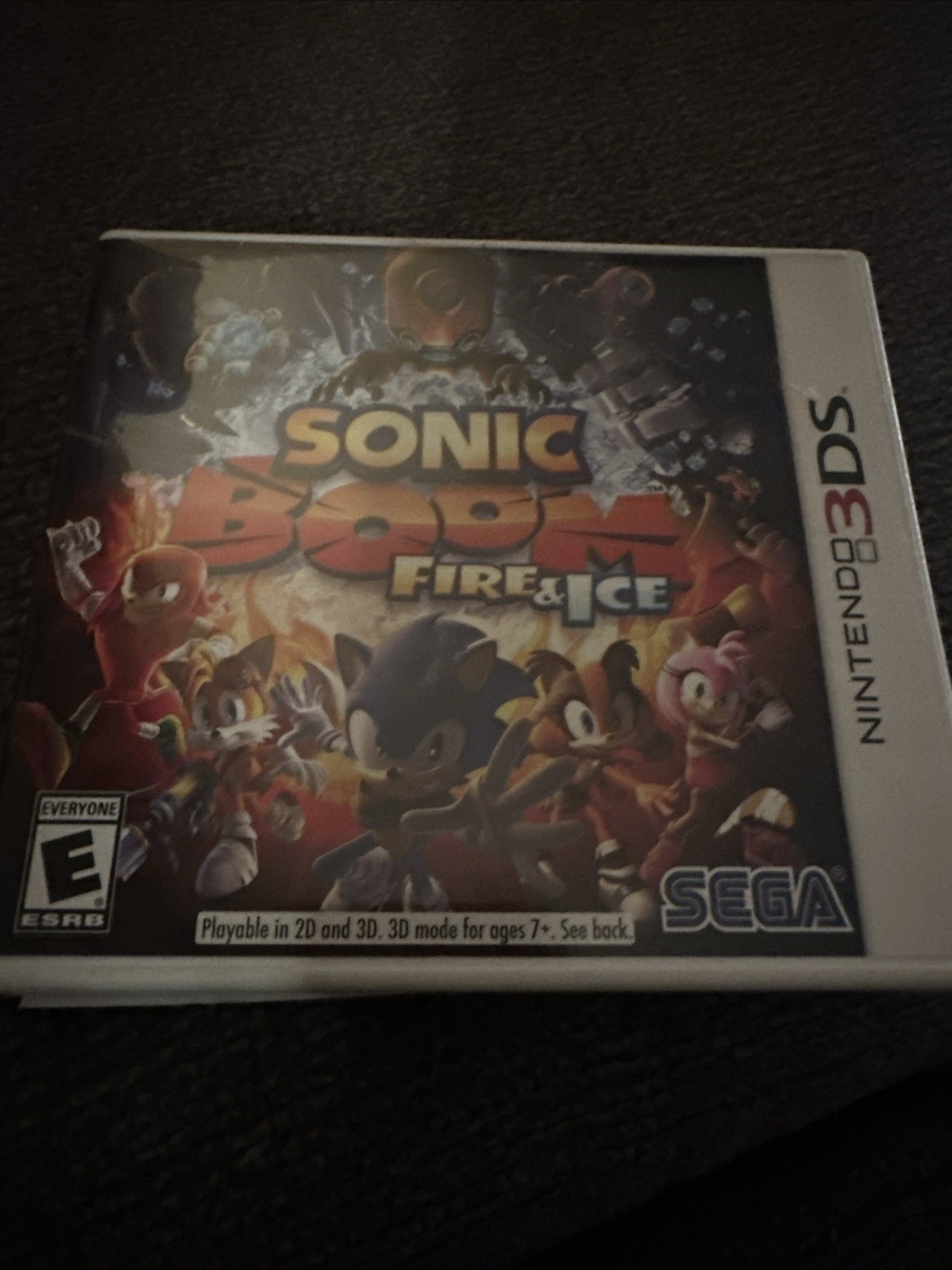 Sonic Boom: Fire & Ice (Nintendo 3DS, 2016) Complete W/ Case