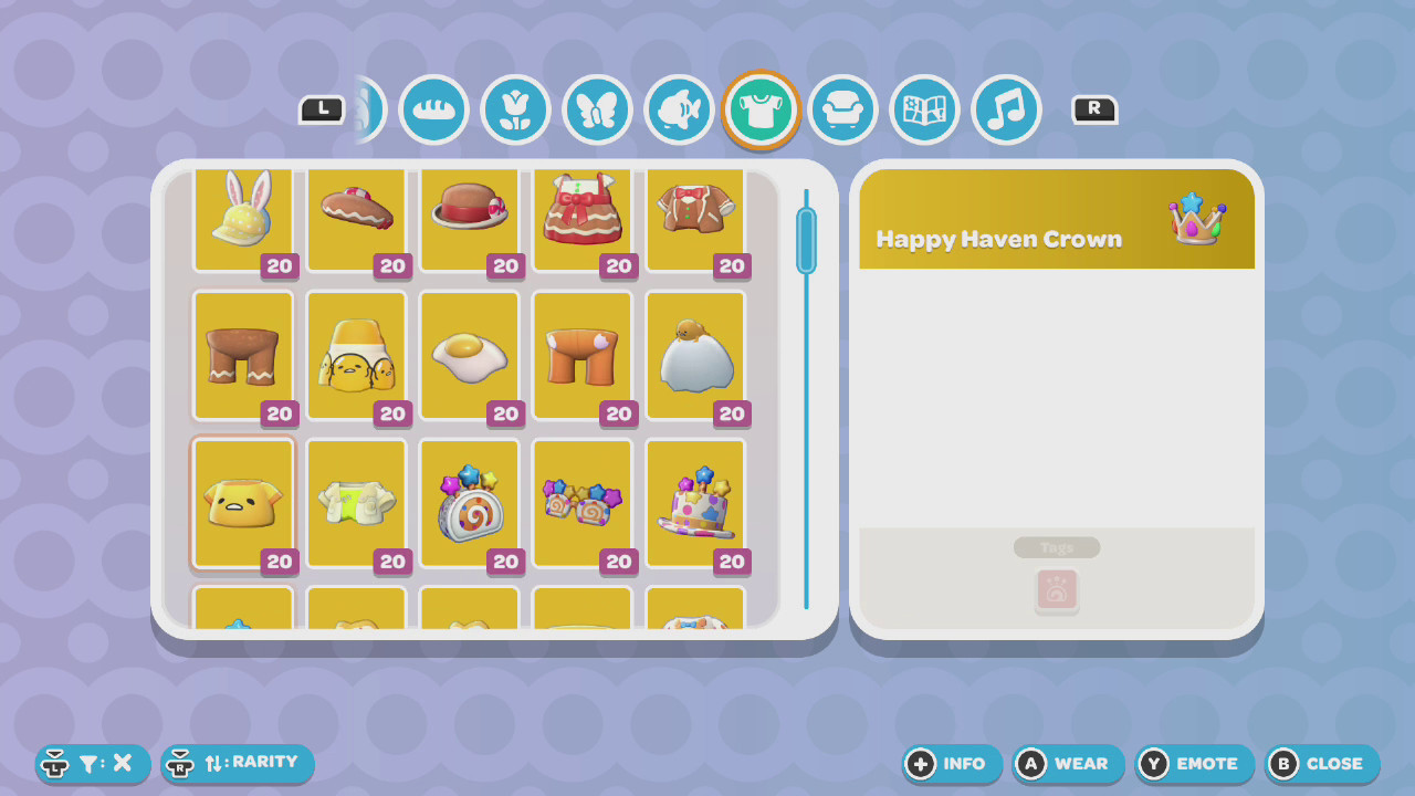 Hello Kitty Island Adventure Clothes 👗Any Item Nintendo Only