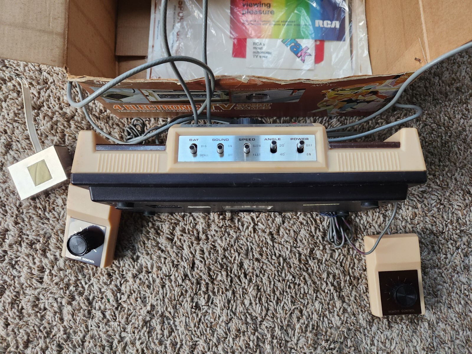 E&P EP800 Sharp Magnavox 4 Sports Electronic Video Games 1977 w/ Manuals Clean!