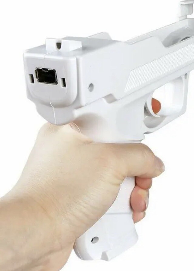 Wii Motion Plus Gun for Nintendo Wii Remote Controller Wii Zapper
