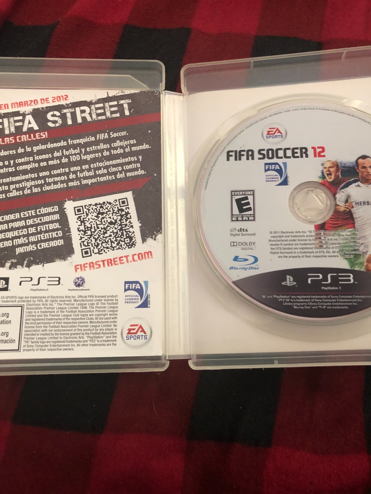 FIFA 12 Sony Playstation 3 2011 Case Manual Disc Tested Works Great Authentic
