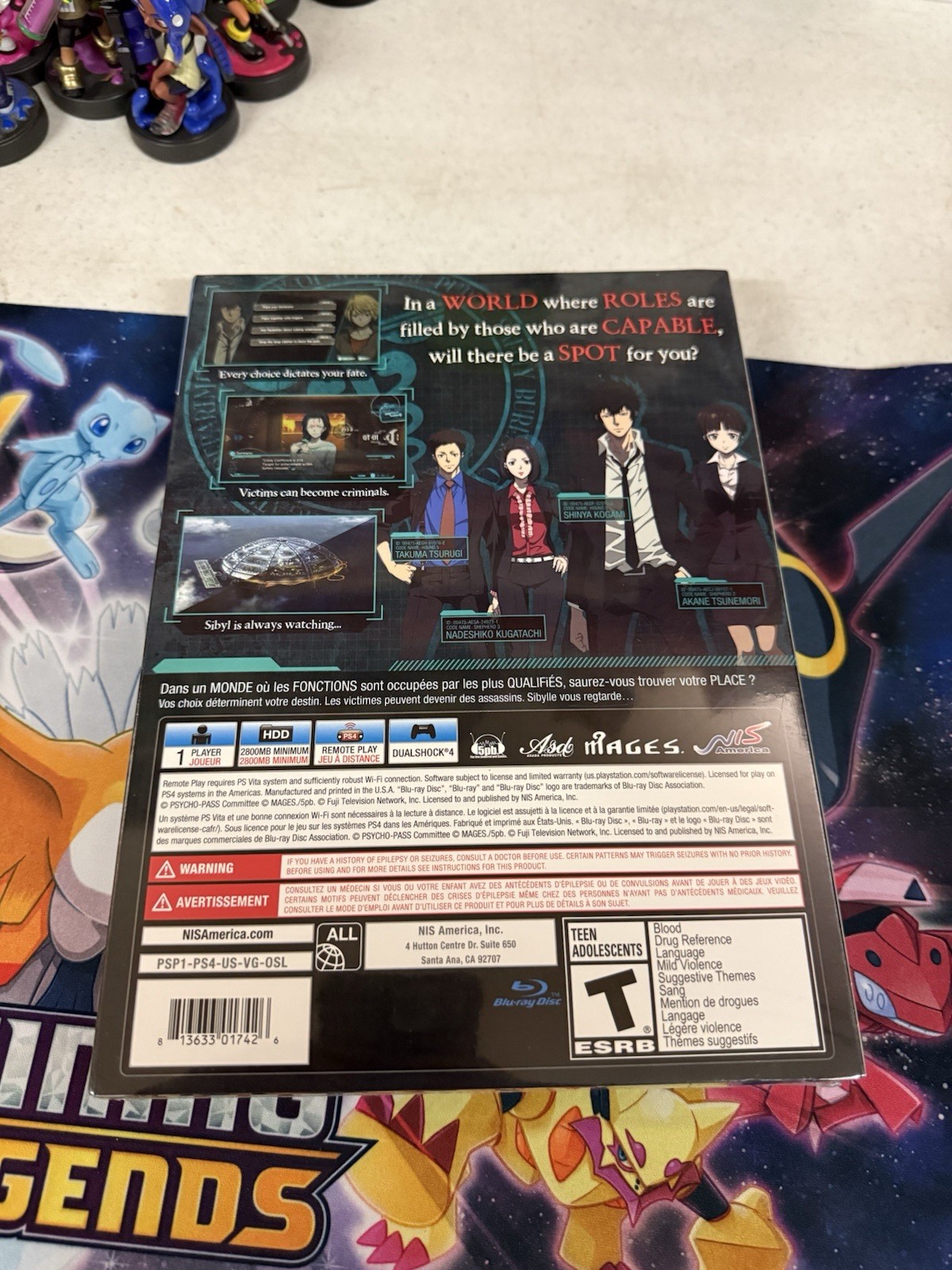 Psycho-Pass Mandatory Happiness Limited Edition PS4 New Factory Sealed