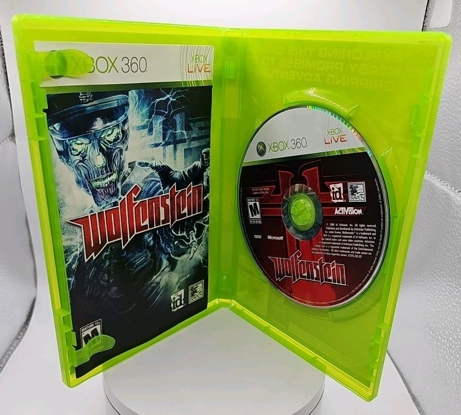 Wolfenstein (Microsoft Xbox 360, 2009) CIB Complete In Box With Manual Tested
